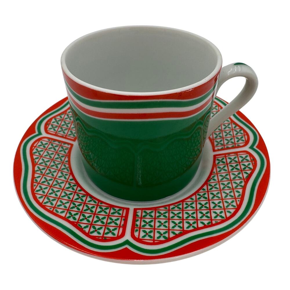 Flat Demitasse Cup & Saucer Set Noel Tastesetter by Sigma Espresso Cup & Saucer
